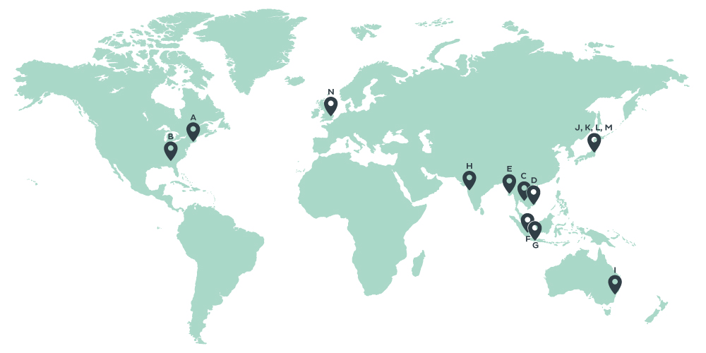 Daiichi office locations map