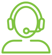 Icon person wearing headset