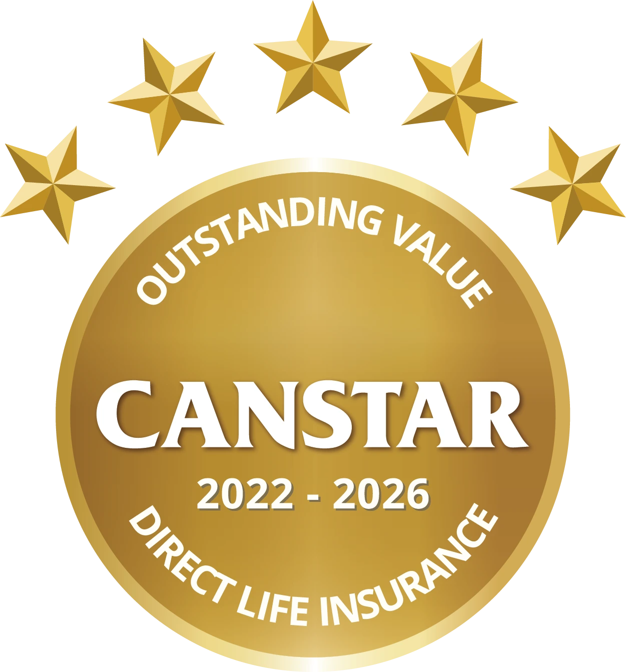 Canstar Direct Life Insurer - Outstanding Value 2022-2026